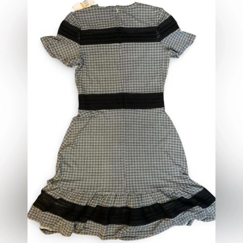 NWT Michael Kors Mesh Combo Check A-Line Dress (Size S)
